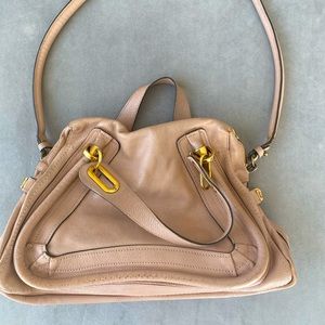 Chloe Paraty Bag in tan; medium size